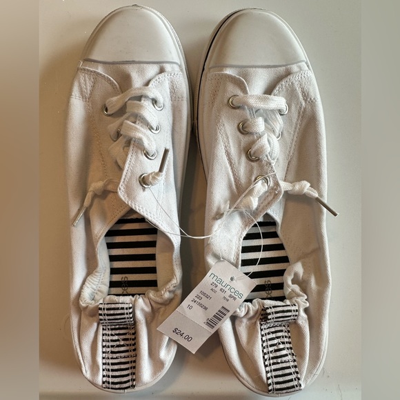 Maurices Shoes - White slip on shoes